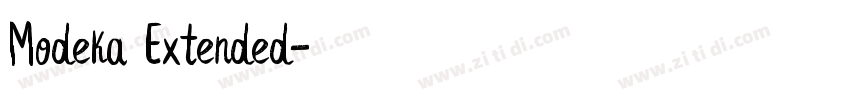 Modeka Extended字体转换
